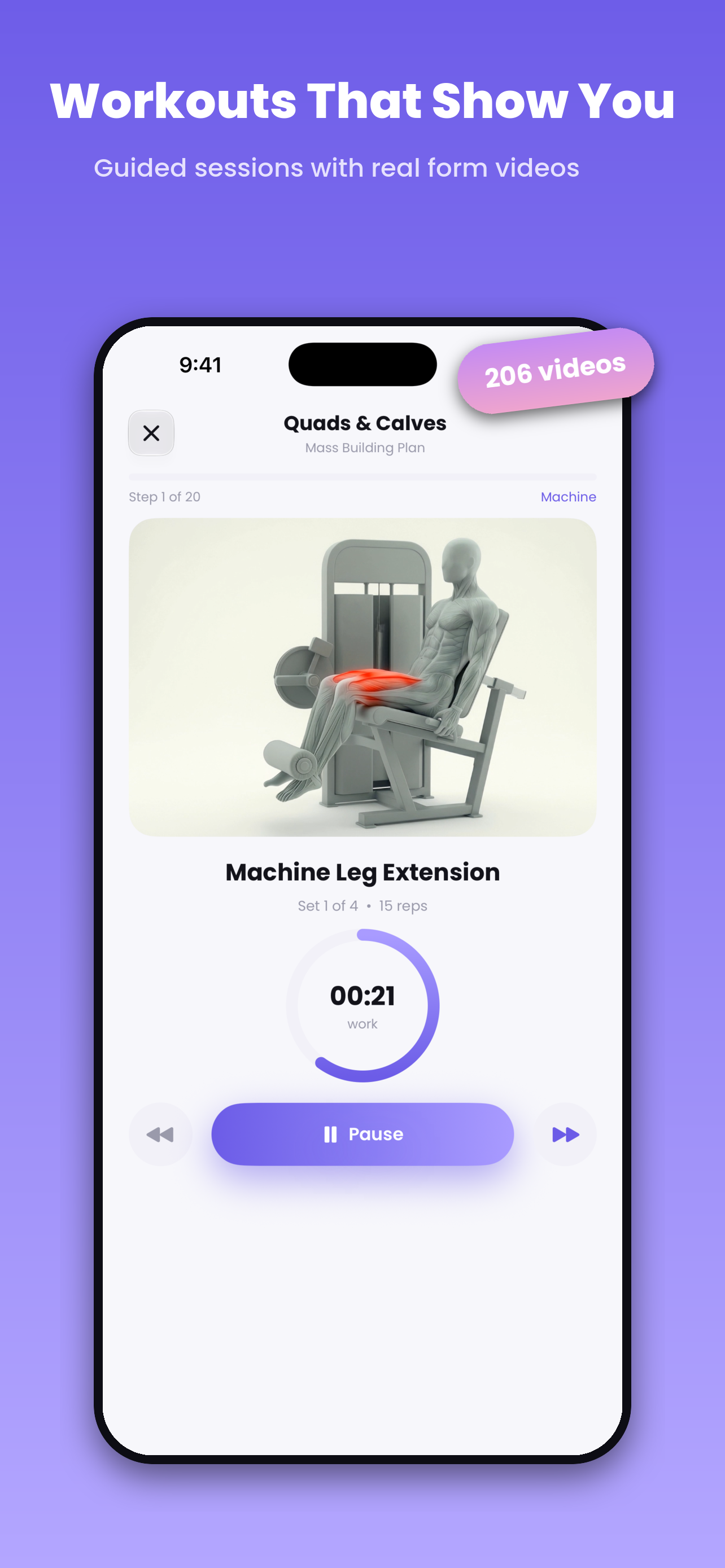 Guided workouts